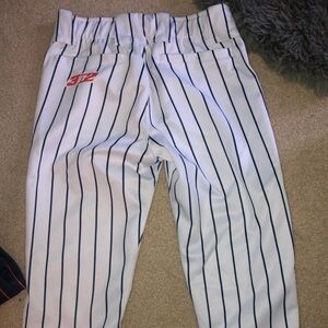 3n2 EC Bullets White Pants Navy Pinstripe **NEVER WORN**